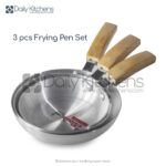 Chef Cookware Frying Pan Set 3pcs (Kisan)