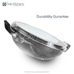 Sonex Nonstick Cooking Wok (Karahi) Glass Lid. - Image 5