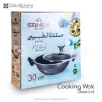 Sonex Nonstick Cooking Wok (Karahi) Glass Lid. - Image 7