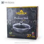 Sonex Nonstick Cooking Wok (Karahi) Glass Lid. - Image 8